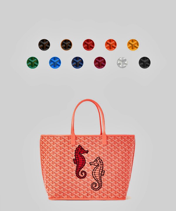 Goyard 앙주 PM 해마 엠브로더이드