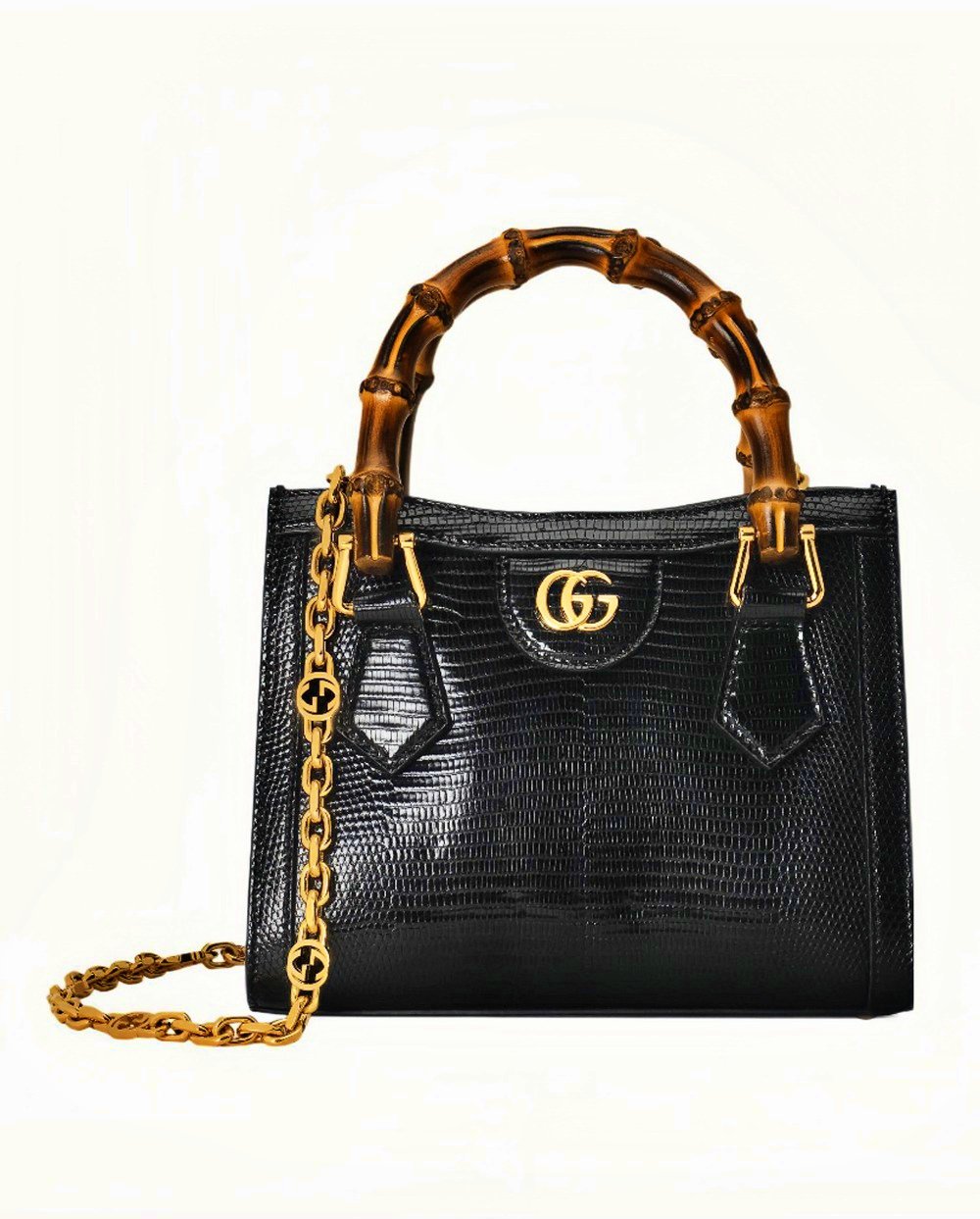 Gucci 리자드 다이애나 미니 토트백 675800