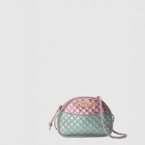 Gucci 레트로 미니백 펄 아쿠아마린 크로스백 534951