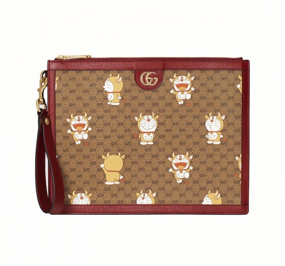 Gucci 슈프림 캔버스 클러치 654503