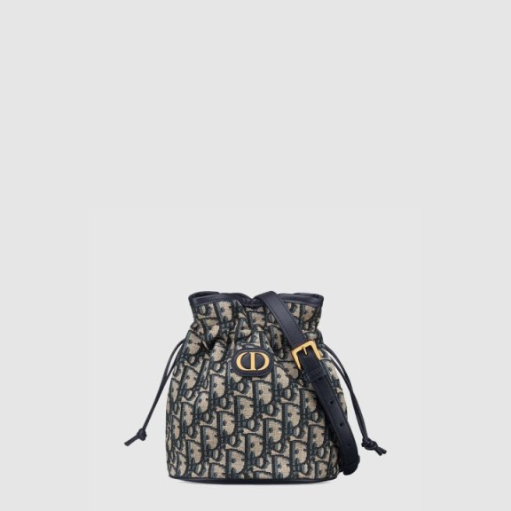 Dior 30 Montaigne 드로우스트링 미니 버킷백