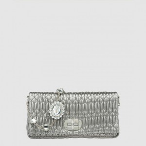 Miu Miu 아이코닉 크리스털 가죽백 5BD233