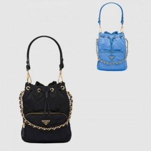 Prada 1995 체인 리나일론 숄더백 1BH038