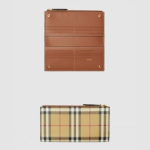 버버리 라지 체크 바이폴드 지갑 80739801