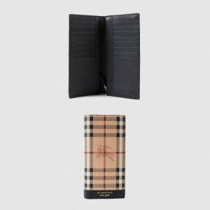 버버리 체크 패치워크 장지갑 40652351