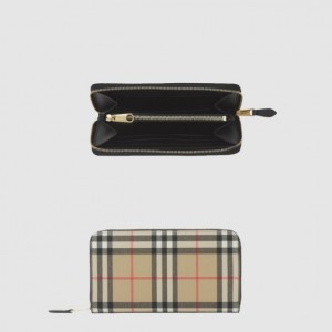 버버리 빈티지 체크 지퍼 머니클립 80524351