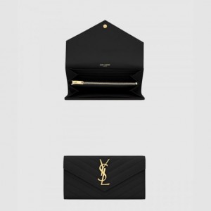 생로랑 모노그램 플랩 장지갑 372264