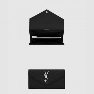 생로랑 모노그램 플랩 장지갑 372264