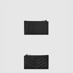 생로랑 모노그램 지퍼 카드지갑 607915