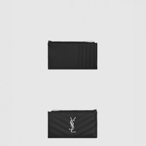 생로랑 모노그램 지퍼 카드지갑 607915