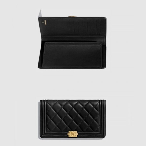 샤넬 보이 플랩 장지갑 A80285