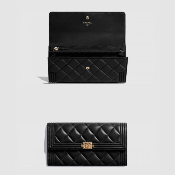 샤넬 보이 플랩 장지갑 A80286