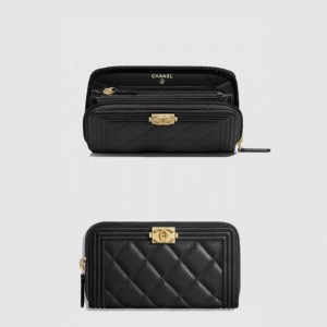 샤넬 장지퍼 지갑 A80566