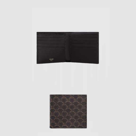 셀린느 2단 지갑 트리옹프 캔버스 10B652