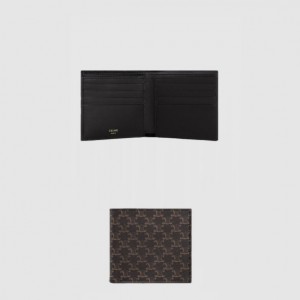 셀린느 2단 지갑 트리옹프 캔버스 10B652