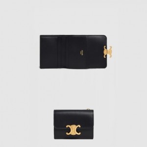 셀린느 트라이엄프 광택 소가죽 반지갑 10l653