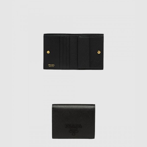 프라다 모노크롬 카드지갑 1MV204