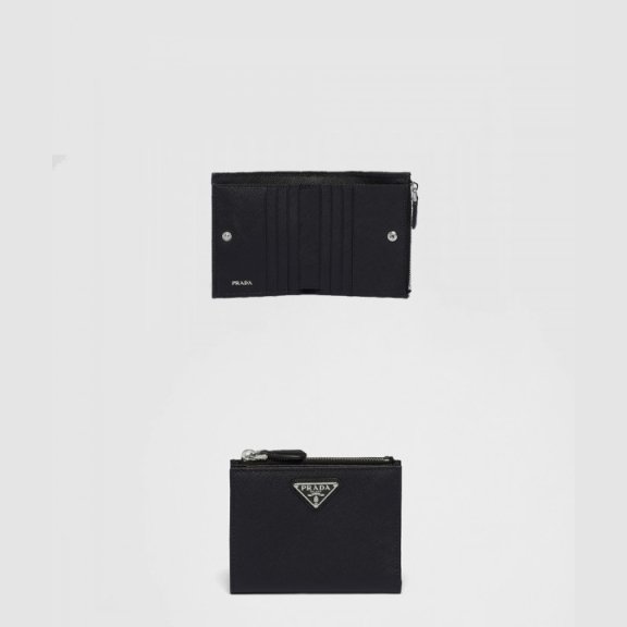 프라다 사피아노 가죽 반지갑 1ML050
