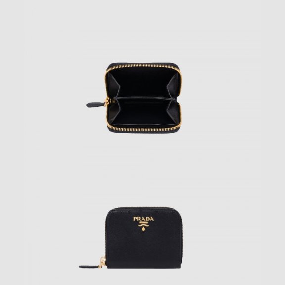 프라다 사피아노 메탈 로고 카드 지갑 1MM268