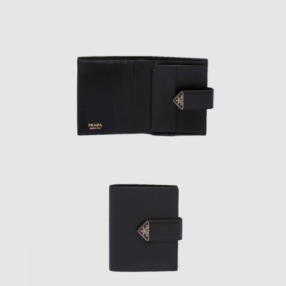 프라다 사피아노 및 가죽 반지갑 1MV204