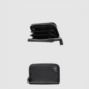프라다 지퍼 카드 지갑 2MM358