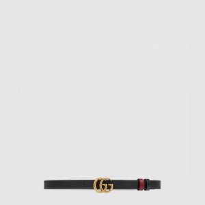 Gucci 마몽 리버서블 씬 벨트 659418