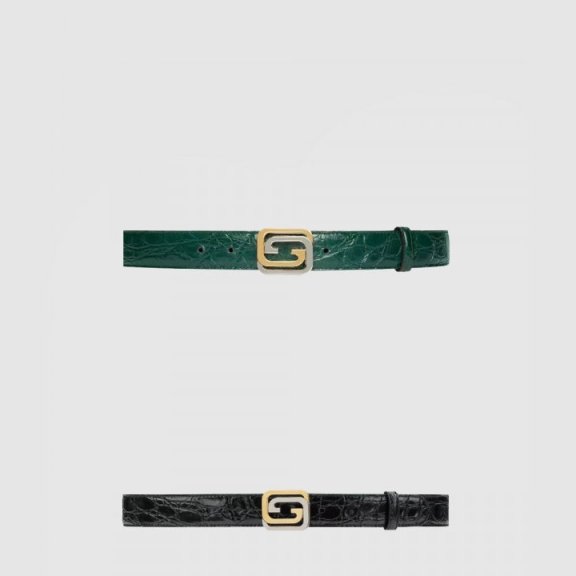 Gucci 악어무늬 벨트 715604
