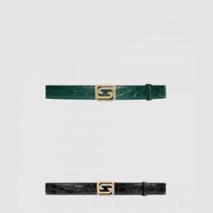 Gucci 악어무늬 벨트 715604