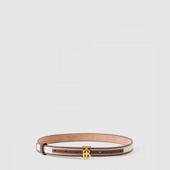 버버리 캔버스 레더 TB 벨트 80442671