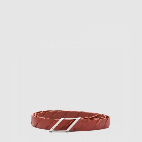 보테가베네타 슬랜티드 패널 웨이스트 벨트 620106