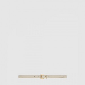 생로랑 스퀘어 버클 장식 얇은 벨트 554465