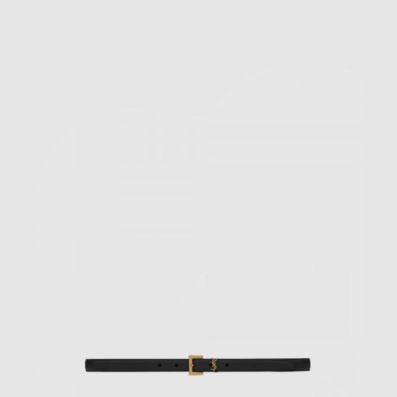 생로랑 래커 처리된 가죽 소재의 스퀘어 버클 554465