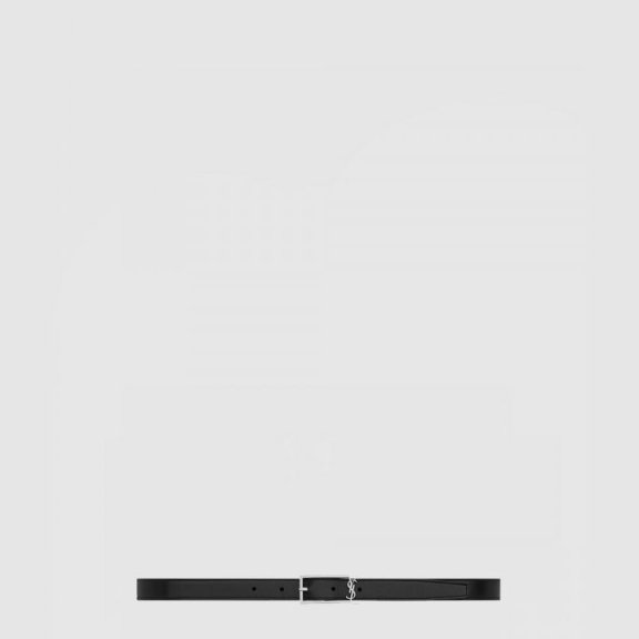 생로랑 부드러운 가죽 소재의 뉴 버클 벨트 7117902