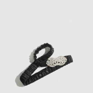 샤넬 램스킨 메탈 스트라스 벨트 AA9012