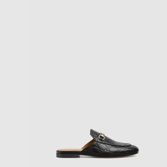 Gucci 레더 홀스빗 슬리퍼 813864