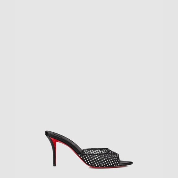 루부탱 Apostropha Mule Mesh Strass 3240795