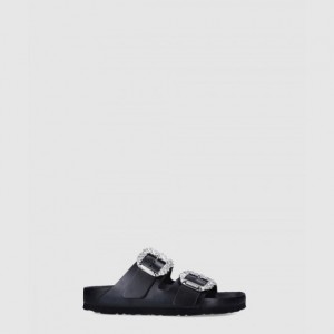 마놀로블라닉 애리조나 크리스탈 레더 샌들