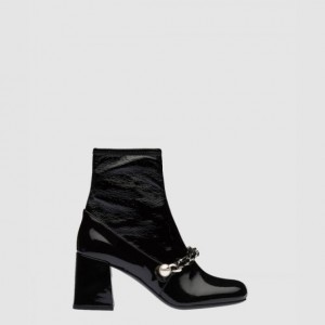 미우미우 가죽 부츠 5T607D