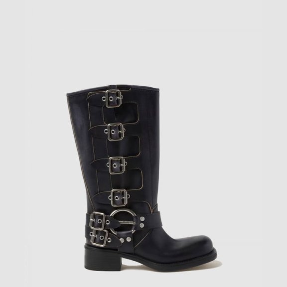 미우미우 가죽 부츠 5W792D