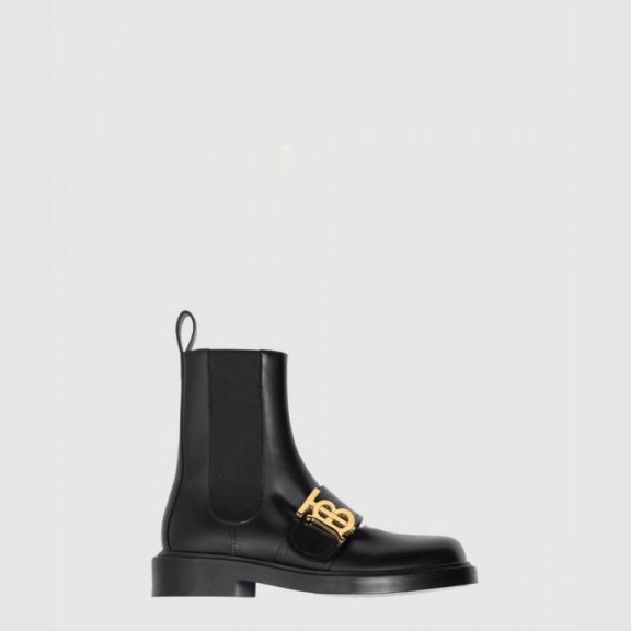 Burberry Monogram Motif Leather Chelsea Boots 80581881