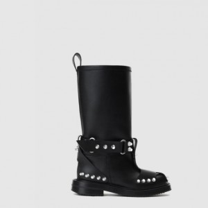 알렉산더맥퀸 Dixon 가죽 버클 부츠 027001