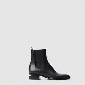 알렉산더맥퀸 레더 앵클 부츠 007001