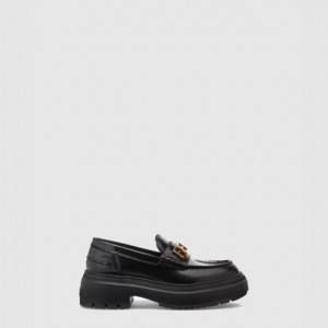 펜디 레더 로퍼 8D838