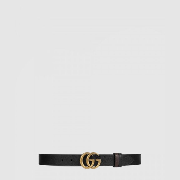 Gucci 리버서블 씬 벨트 643847