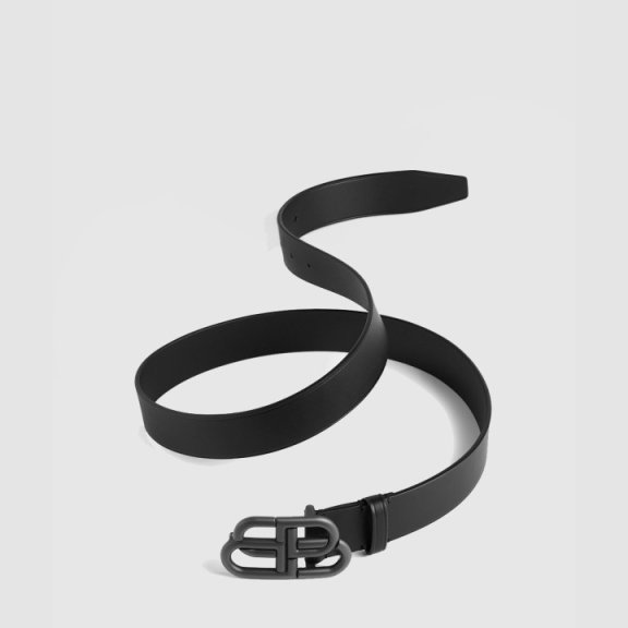 Balenciaga BB 라지 벨트 블랙 570370