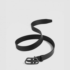 Balenciaga BB 라지 벨트 블랙 570370