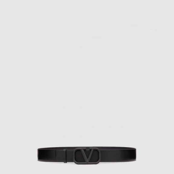 Valentino 브이로그 로고 송아지 가죽 벨트