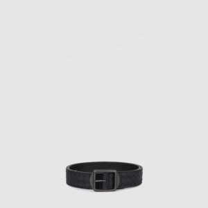 Bottega Veneta 클래식 위빙 소가죽 벨트 482669