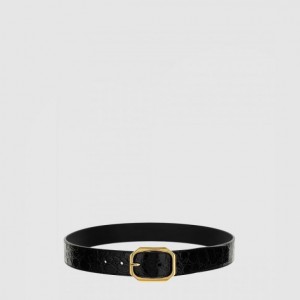 생로랑 악어가죽벨트 669889