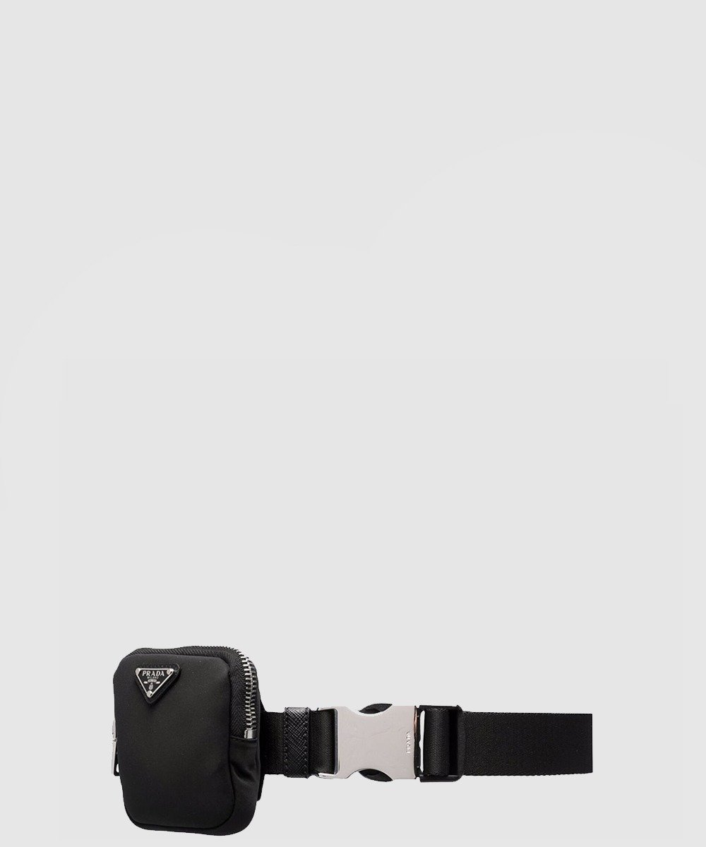 Prada 로고 파우치 버클 벨트 2CN076